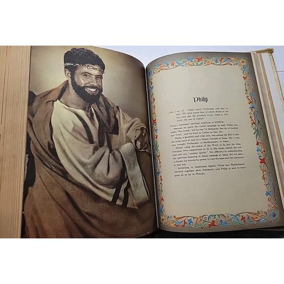 Holy Bible Peace of Mind Deluxe Red Letter Edition 1960 Large Leather Covered - Picture 16 of 16